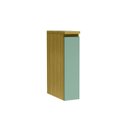 Ver imagem 1 de Gabinete de Cozinha Modulado Balcão c/ Tampo Rainha Porta Tempero c/ 1 Porta 20cm Nature/Verde -