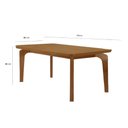 Ver imagem 3 de Mesa de Sala Jantar Londrina C/ Tampo Madeirado C/ Canto Curvo 120x80cm Naturale/naturale - Rufato
