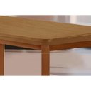 Ver imagem 2 de Mesa de Sala Jantar Londrina C/ Tampo Madeirado C/ Canto Curvo 120x80cm Naturale/naturale - Rufato