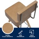 Ver imagem 4 de Kit 2 Cadeiras Barcelona 73cm Couríssimo Amarula - Salaone