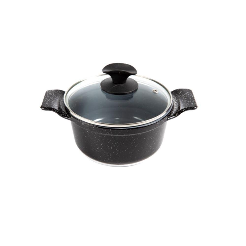 Jogo Panelas Preto Liso Cerâmica Talher Javali Aal 16a24cm - 3