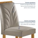 Ver imagem 6 de Conjunto Mesa Melina 120cmx90cm com 4 Cadeiras Carolina Tampo Smart Plus com Vidro