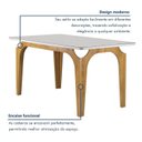 Ver imagem 3 de Conjunto Mesa Melina 120cmx90cm com 4 Cadeiras Carolina Tampo Smart Plus com Vidro