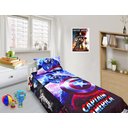 Ver imagem 1 de Jogo De Lençol Cobre Leito E Fronha Capitão América Kit 2pçs