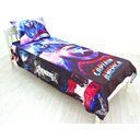 Ver imagem 2 de Jogo De Lençol Cobre Leito E Fronha Capitão América Kit 2pçs