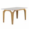 Conjunto Mesa Melina 120cmx90cm com 4 Cadeiras Carolina Tampo Smart Plus com Vidro - 11