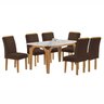Conjunto Mesa Melina 170cmx90cm com 6 Cadeiras Luisa Tampo Smart Plus com Vidro - 15
