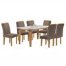 Conjunto Mesa Melina 170cmx90cm com 6 Cadeiras Luisa Tampo Smart Plus com Vidro - 15