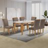 Conjunto Mesa Melina 170cmx90cm com 6 Cadeiras Luisa Tampo Smart Plus com Vidro - 1