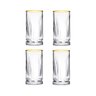 Jogo de 4 Copos Altos com Borda Dourada - Elysia (450ml) Pasabahce - 1