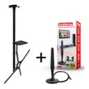 Ver imagem 3 de Suporte Tv de Teto e Antena Digital Interna Consultório Cs0050b-shd500