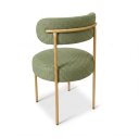Ver imagem 5 de Cadeira Sala de Jantar Margara Kit 6 Aço Dourado Napoli D03 - D'Rossi