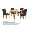 Conjunto Mesa Melina 120cmx90cm com 4 Cadeiras Luisa Tampo Smart Plus com Vidro - 8