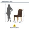 Conjunto Mesa Melina 120cmx90cm com 4 Cadeiras Luisa Tampo Smart Plus com Vidro - 10
