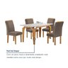 Conjunto Mesa Melina 120cmx90cm com 4 Cadeiras Luisa Tampo Smart Plus com Vidro - 8