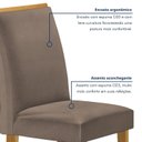 Ver imagem 6 de Conjunto Mesa Melina 120cmx90cm com 4 Cadeiras Luisa Tampo Smart Plus com Vidro