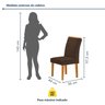 Conjunto Mesa Elis 120cmx90cm com 4 Cadeiras Luisa Tampo Slim Plus com Vidro - 11
