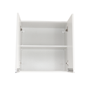 Ver imagem 3 de Armário Suspenso 02 Portas 60 Cm em Mdf Branco Moveara