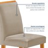 Conjunto Mesa Elis 120cm X 90cm com 4 Cadeiras Luisa Tampo Slim Plus com Vidro - 7