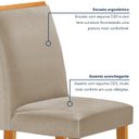 Ver imagem 7 de Conjunto Mesa Elis 120cm X 90cm com 4 Cadeiras Luisa Tampo Slim Plus com Vidro