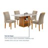 Conjunto Mesa Elis 120cm X 90cm com 4 Cadeiras Luisa Tampo Slim Plus com Vidro - 9