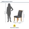 Conjunto Mesa Elis 120cm X 90cm com 4 Cadeiras Luisa Tampo Slim Plus com Vidro - 11