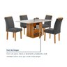 Conjunto Mesa Elis 120cm X 90cm com 4 Cadeiras Luisa Tampo Slim Plus com Vidro - 9