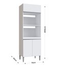 Ver imagem 4 de Torre Quente 3 Portas 2 Nichos para Forno Branco