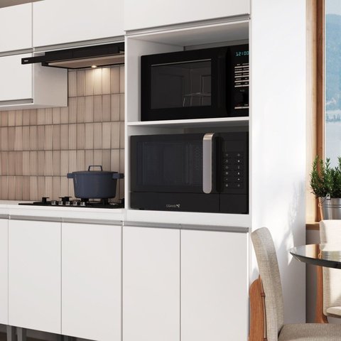 Torre Quente 3 Portas 2 Nichos para Forno Branco