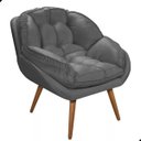 Ver imagem 5 de Kit 2 Poltrona California para Sala Veludo Amamentação Papai