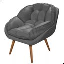 Ver imagem 7 de Kit 2 Poltrona California para Sala Veludo Amamentação Papai