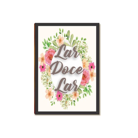 Placa Mdf Lar Doce Lar Decoração Parede Pronta Instalar Dc1