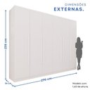 Ver imagem 5 de Guarda-Roupa Casal 6 Portas 6 Gavetas Angra Expresso Móveis