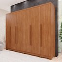 Ver imagem 1 de Guarda-Roupa Casals 6 Portas 6 Gavetas com Pés Angra Marrom/Cinamomo
