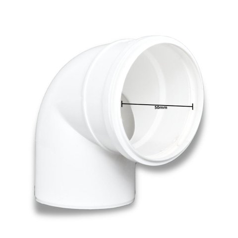 Válvula de Retenção Esgoto para Canos 50mm + Joelho 90º Esgoto 50mm