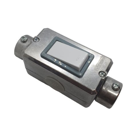 Interruptor Simples Tramontina Condulete C Alumínio 3/4"