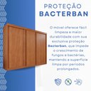 Ver imagem 6 de Guarda-Roupas 3 Portas 6 Gavetas Dinamarca Marrom/Cinamomo