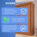Ver imagem 5 de Guarda-Roupas 3 Portas 6 Gavetas Dinamarca Marrom/Cinamomo