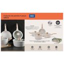 Ver imagem 3 de Jogo de Panelas Brinox Antiaderente Sirius 4 Pç Vanilla