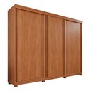 Ver imagem 3 de Guarda-Roupas 3 Portas 6 Gavetas com Pés Dinamarca Marrom/Cinamomo