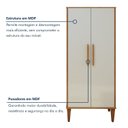 Ver imagem 2 de Multiuso 2 Portas 3 Prateleiras Araucaria Kaiki Móveis