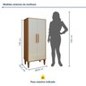 Multiuso 2 Portas 3 Prateleiras Araucaria Kaiki Móveis - 6