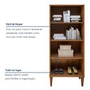 Ver imagem 3 de Multiuso 2 Portas 3 Prateleiras Araucaria Kaiki Móveis