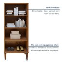 Ver imagem 4 de Multiuso 2 Portas 3 Prateleiras Araucaria Kaiki Móveis