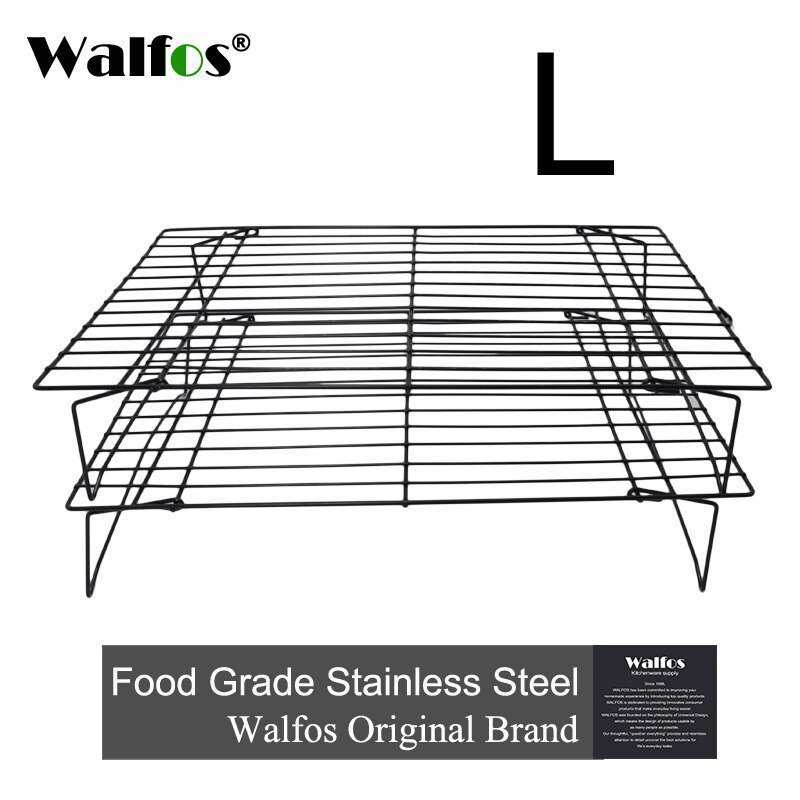Suporte de Cozinha Empalhável Bolo WALFOS, 2 Bandeja com Refrigeração, Forno e Churrasco Tamanho M - 2