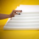 Ver imagem 2 de Espuma Cadeira 45x45x3cm D28 - Kit 6 Unid.:branco