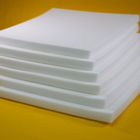 Espuma Cadeira 45x45x3cm D28 - Kit 6 Unid.:branco
