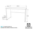 Ver imagem 4 de Mesa para Computador Gamer Escritório 120cm Preto