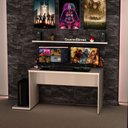 Ver imagem 1 de Mesa para Computador Gamer Escritório 120cm Branco