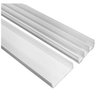 Canaleta Branca Sistema X 40x16mm C/ Fita Dupla Face C/ 2 Metros com 5 Unidades - 6